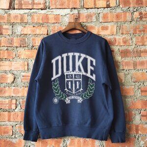 Vintage NCAA Duke Blue Devils Shirt, 90s Retro Duke University Navy Shirt Tee